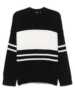 Теория свитера с цветными блоками, черный Theory