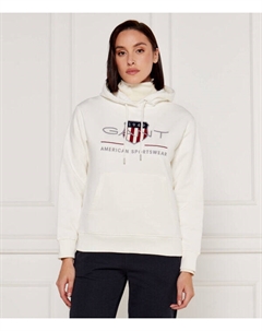 Толстовка женская с вышивкой, белый Gant