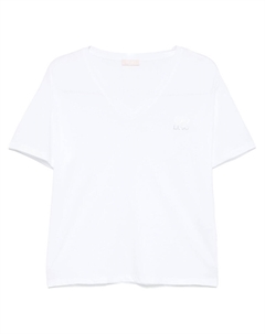 Футболка с логотипом в виде кристалла, белый Liu jo