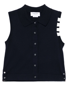 Топ с полосками 4-Bar, синий Thom browne