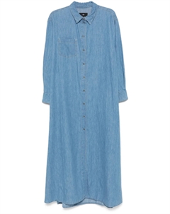 Платье макси Ivy, синий 7 for all mankind