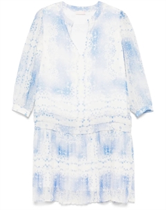 Платье миди с цветочным принтом, белый Liu jo