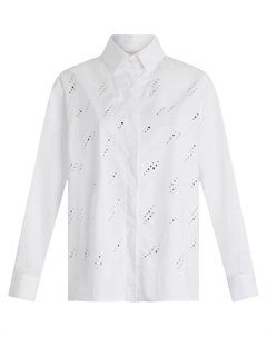 Рубашка Poplin со стразами, белый Liu jo