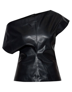 Топ Eleanor из искусственной кожи, черный Rag & bone