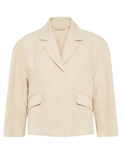 Льняной пиджак, нейтральный Brunello cucinelli