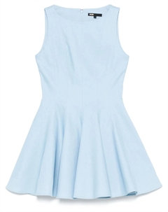 Платье мини с баской, синий Maje