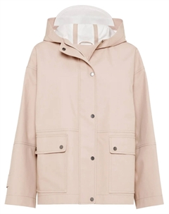 Водонепроницаемая парусиновая куртка, розовый Brunello cucinelli