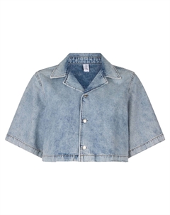 Укороченная джинсовая рубашка, синий Liu jo