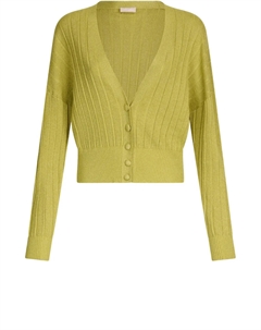 Кардиган с люрексом, зеленый Liu jo