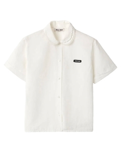 Поплиновая рубашка, белый Miu miu