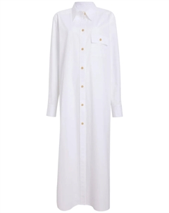 Платье макси Wyatt, белый Khaite