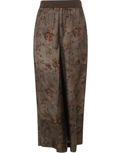 Брюки с цветочным принтом, коричневый Uma wang
