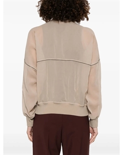 Бомбер из органзы, нейтральный Brunello cucinelli