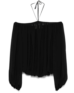 Креповая блузка, черный Blumarine