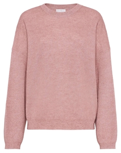 Свитер в рубчик от, розовый Brunello cucinelli