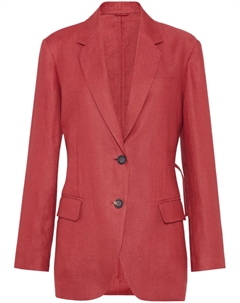 Габардиновый блейзер, красный Brunello cucinelli