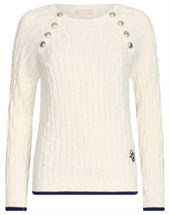 Джемпер с пуговицами, белый Liu jo