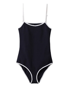 Купальник с открытой спиной, синий Miu miu