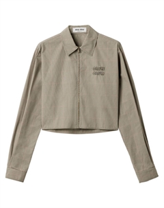 Клетчатая рубашка, зеленый Miu miu