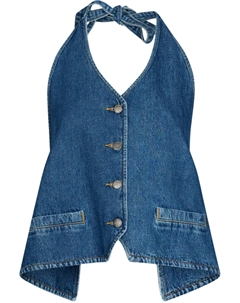 Джинсовый топ, синий Liu jo