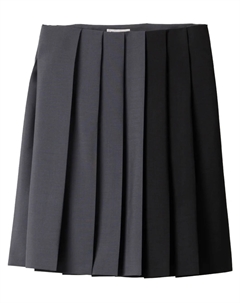 Плиссированная юбка, серый Miu miu