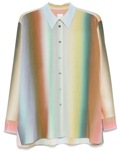 Рубашка с градиентным принтом, зеленый Paul smith