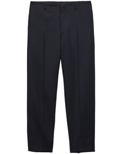 Шерстяные брюки, синий Prada