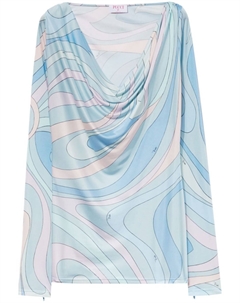 Блузка с длинными рукавами, синий Pucci