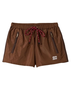 Шорты с карманами, коричневый Miu miu