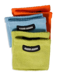 Комплект из пар носков с логотипом, оранжевый Miu miu