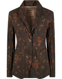 Пиджак с цветочным принтом от, коричневый Uma wang