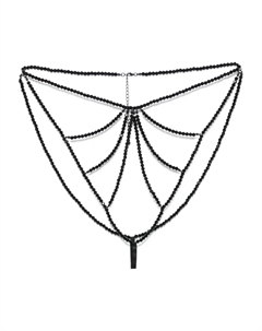 Открытые трусы, черный Maison close