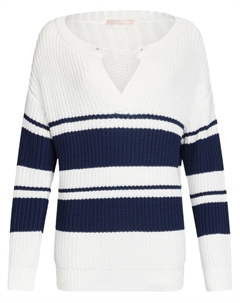 Полосатый свитер, белый Liu jo