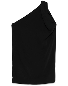 Платье мини из ткани кади, черный Parosh