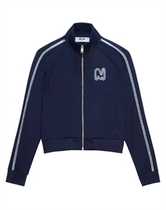 Толстовка с полосками, синий Msgm