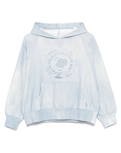 Худи с вышитым логотипом, синий Ermanno scervino