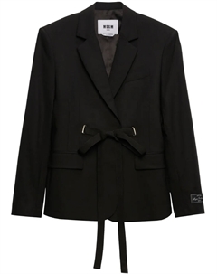 Пиджак с логотипом, черный Msgm