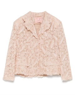 Кружевной пиджак, нейтральный цвет Ermanno scervino