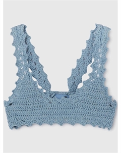 Хлопковый топ, синий Ermanno scervino