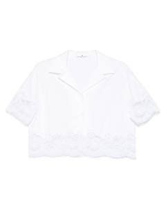 Рубашка с кружевом, белый Ermanno scervino