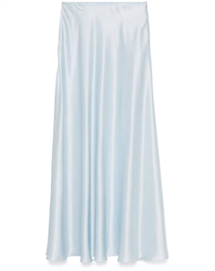 Шелковая юбка макси, синий Ermanno scervino