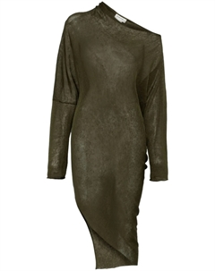 Асимметричное платье миди PAROSH, зеленый Parosh