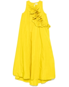 Платье макси с оборками PAROSH, желтый Parosh