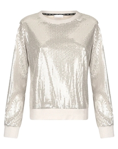 Толстовка с пайетками, нейтральный Liu jo