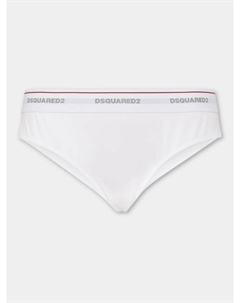 Трусы-брифы с логотипом на поясе, белый Dsquared2
