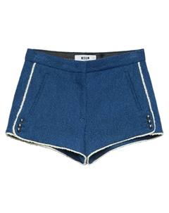 Короткие шорты с полосками, синий Msgm