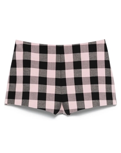 Шорты в клетку гингем, черный Blumarine