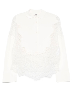 Рубашка с кружевом, нейтральный цвет Ermanno scervino