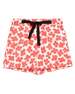 Шорты с цветочным принтом, красный Msgm