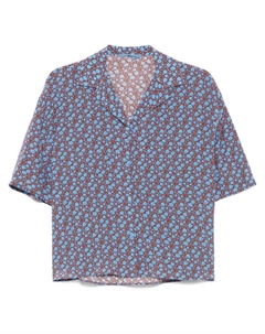 Рубашка с цветочным принтом, коричневый Ermanno scervino